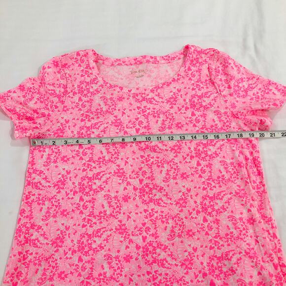 Lilly Pulitzer Cody T-Shirt Dress Pink Shandy Invest a Gator - Picture 8 of 10